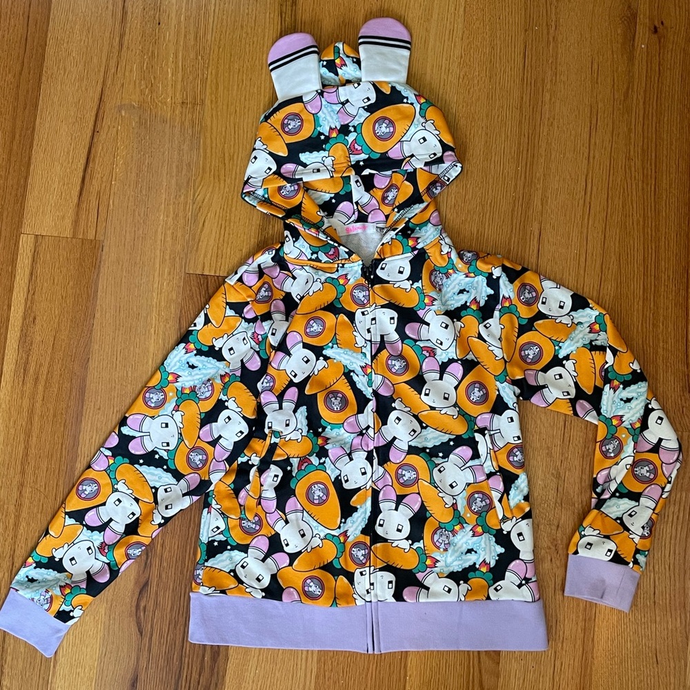 NEW Galaxxxy hoodie with rabbit ears